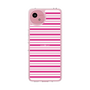 スリムプロテクションケース［ Small Border - Pink ］