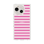 スリムプロテクションケース［ Small Border - Pink ］