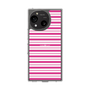 スリムプロテクションケース［ Small Border - Pink ］