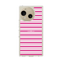 スリムプロテクションケース［ Small Border - Pink ］
