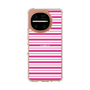 スリムプロテクションケース［ Small Border - Pink ］