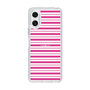 スリムプロテクションケース［ Small Border - Pink ］