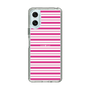 スリムプロテクションケース［ Small Border - Pink ］