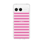 スリムプロテクションケース［ Small Border - Pink ］