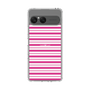 スリムプロテクションケース［ Small Border - Pink ］