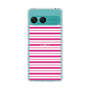スリムプロテクションケース［ Small Border - Pink ］