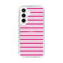 スリムプロテクションケース［ Small Border - Pink ］