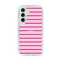 スリムプロテクションケース［ Small Border - Pink ］