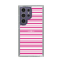 スリムプロテクションケース［ Small Border - Pink ］