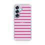 スリムプロテクションケース［ Small Border - Pink ］