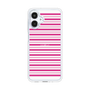 スリムプロテクションケース［ Small Border - Pink ］