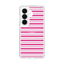 スリムプロテクションケース［ Small Border - Pink ］