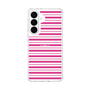 スリムプロテクションケース［ Small Border - Pink ］