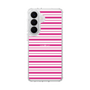 スリムプロテクションケース［ Small Border - Pink ］