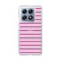 スリムプロテクションケース［ Small Border - Pink ］