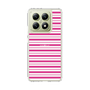 スリムプロテクションケース［ Small Border - Pink ］