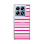スリムプロテクションケース［ Small Border - Pink ］