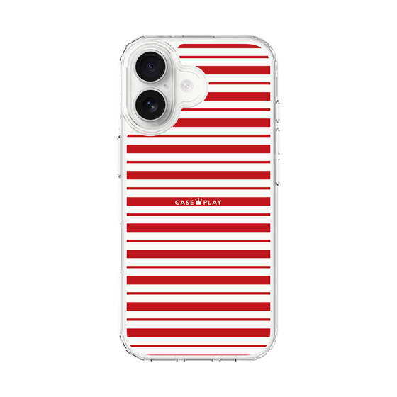 スリムプロテクションケース［ Small Border - Red ］