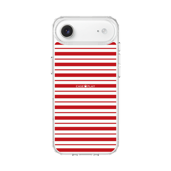 スリムプロテクションケース［ Small Border - Red ］