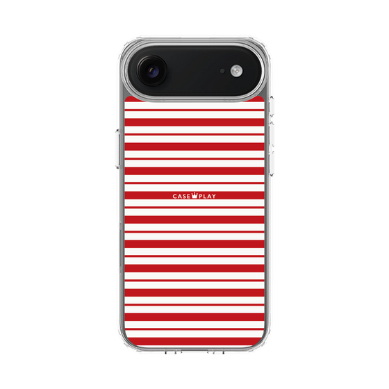 スリムプロテクションケース［ Small Border - Red ］
