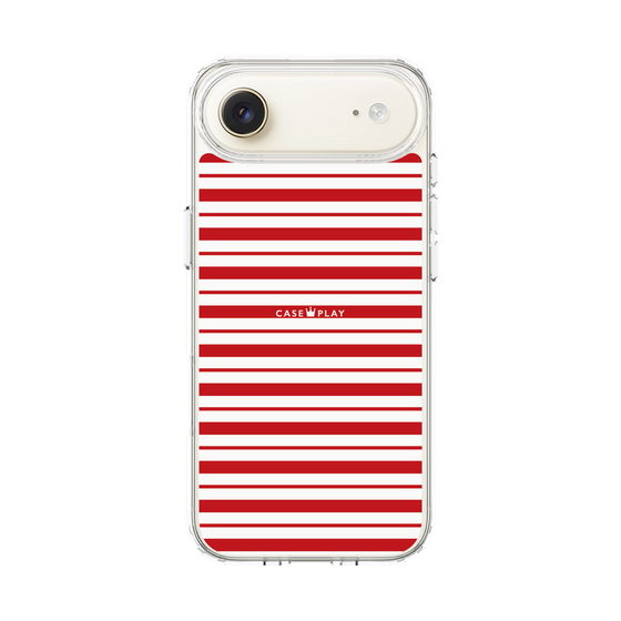 スリムプロテクションケース［ Small Border - Red ］