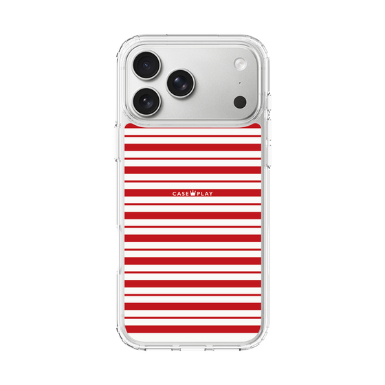 スリムプロテクションケース［ Small Border - Red ］