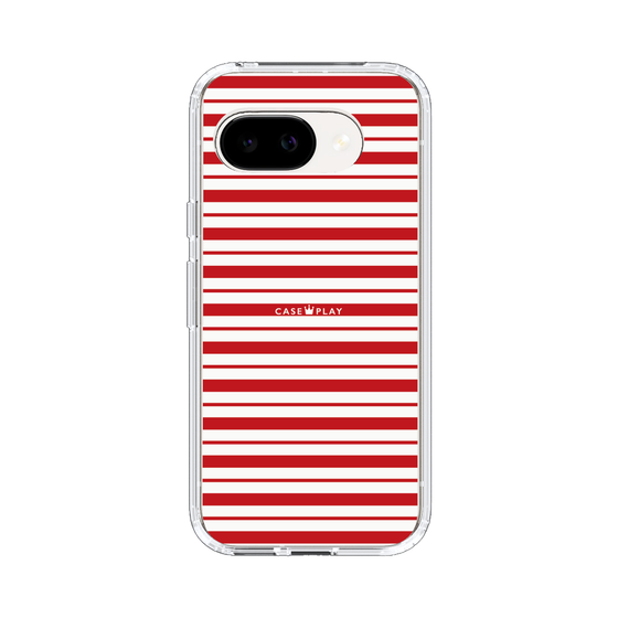 スリムプロテクションケース［ Small Border - Red ］