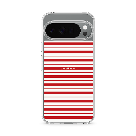 スリムプロテクションケース［ Small Border - Red ］