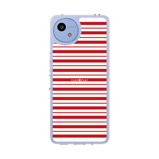 スリムプロテクションケース［ Small Border - Red ］