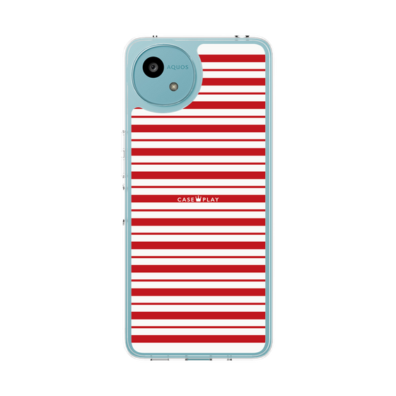 スリムプロテクションケース［ Small Border - Red ］