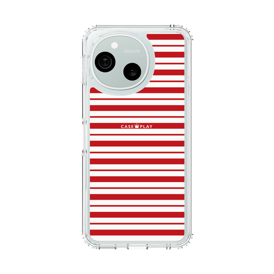 スリムプロテクションケース［ Small Border - Red ］