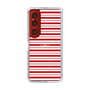 スリムプロテクションケース［ Small Border - Red ］