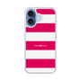 スリムプロテクションケース［ Big Border - Pink ］