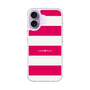 スリムプロテクションケース［ Big Border - Pink ］