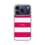 スリムプロテクションケース［ Big Border - Pink ］