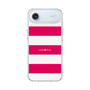 スリムプロテクションケース［ Big Border - Pink ］