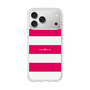 スリムプロテクションケース［ Big Border - Pink ］