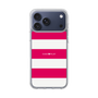 スリムプロテクションケース［ Big Border - Pink ］