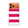 スリムプロテクションケース［ Big Border - Pink ］