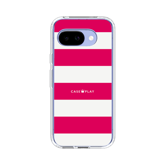 スリムプロテクションケース［ Big Border - Pink ］
