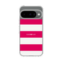 スリムプロテクションケース［ Big Border - Pink ］