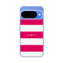 スリムプロテクションケース［ Big Border - Pink ］