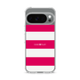 スリムプロテクションケース［ Big Border - Pink ］
