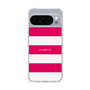 スリムプロテクションケース［ Big Border - Pink ］
