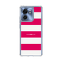 スリムプロテクションケース［ Big Border - Pink ］