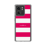 スリムプロテクションケース［ Big Border - Pink ］