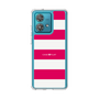スリムプロテクションケース［ Big Border - Pink ］