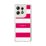 スリムプロテクションケース［ Big Border - Pink ］