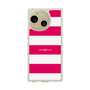 スリムプロテクションケース［ Big Border - Pink ］