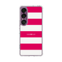 スリムプロテクションケース［ Big Border - Pink ］